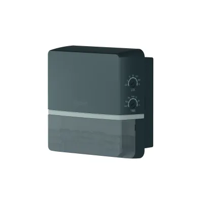 THEBEN Bewegungsmelder TECTA D180 AN 1010101 | PIR Sensor | 180° | 14m Reichweite | IP55 | Aufputz | anthrazit