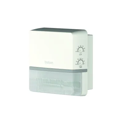 THEBEN Bewegungsmelder TECTA D180 WH | 180° Erfassung, 14m Reichweite, Aufputz, IP55, 230V, weiß
