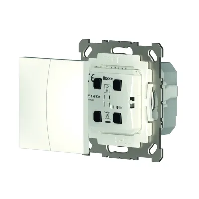 Theben Funk-Taster PS 1 RF KNX 4941625 | 2/4-fach | Unterputz | Temperatursensor | KNX RF Data Secure | 55 mm | IP20
