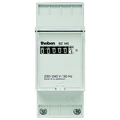 THEBEN Betriebsstundenzähler BZ 145 #1454000 | 24V DC | analog | DIN-Schiene | 2TE | IP65 | 99999,9h