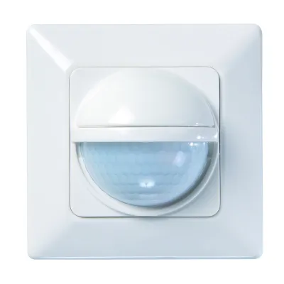 Theben Bewegungsmelder LUXA 103-200 T 1030031 | Unterputz PIR Sensor 200° | 8 m Reichweite | 230V | IP40 | Weiß