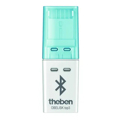 Theben Bluetooth Dongle OBELISK top3 9070130 | Zeitschaltuhren Programmierung | USB | hohe Sicherheit | weiß-blau