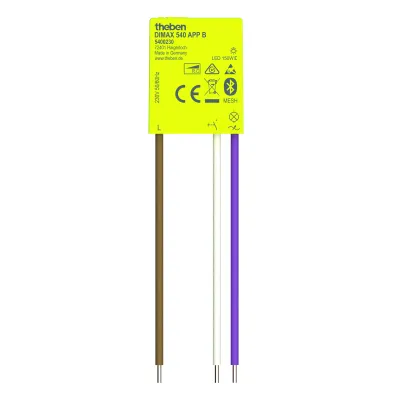 Theben UP-Dimmer DIMAX 540 APP B | 5400230 | Universaldimmer 2-150W | Bluetooth | kein Neutralleiter | LED geeignet