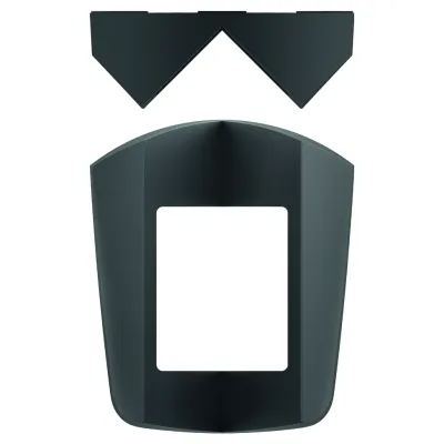 Theben Eckwinkel 9070903 | Eckmontagewinkel für Bewegungsmelder theLuxa S BK | Hausecke | Aufputz/Unterputz | schwarz