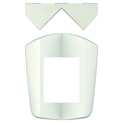 Theben Eckwinkel 9070902 für Bewegungsmelder theLuxa S | Eckmontagewinkel | Innen-/Außenecke | Auf-/Unterputz | Weiß