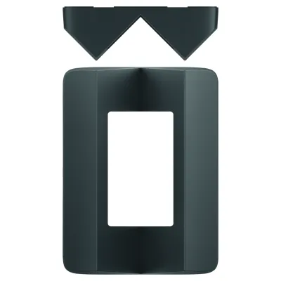 Theben Eckwinkel Eckmontagewinkel theLuxa P BK 9070905 | Eck-Adapter für Bewegungsmelder | schwarz