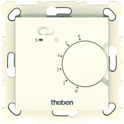 Theben Raumthermostat RAMSES 746 S UP 7460300 | elektronisch | 230V | Temperaturregelung 5–30°C | Unterputz | weiß