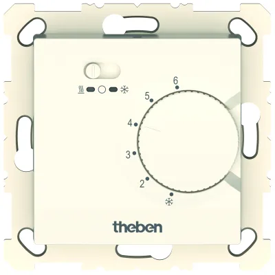 Theben Raumthermostat RAMSES 748 S UP 7480300 | elektronisch | 230V | Heizen & Kühlen | Temperaturregelung 5–30°C | weiß