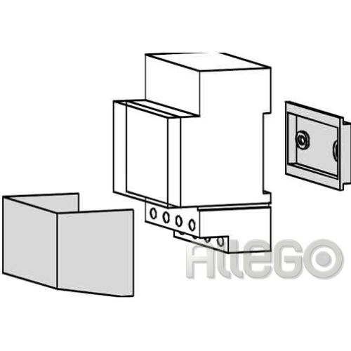 Bild: Theben Klemmenabdeckung 52,5mm 9070061 für Aufbaumontage, plombierbar für SUL 18
