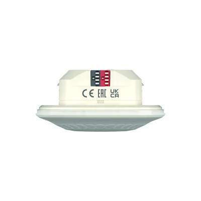 Theben Präsenzmelder LUXA 103 S360-12 KNX UP 1039052 | KNX-Bus | Deckenmontage Unterputz | 360° Erfassung 12m | Weiß