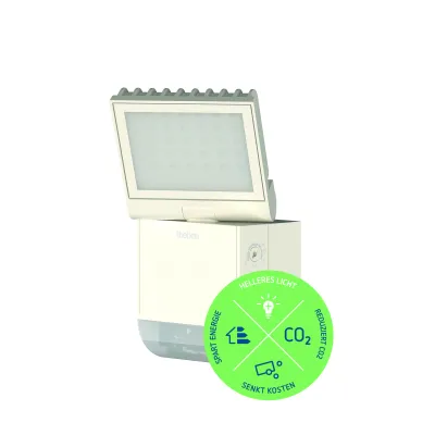 THEBEN LED-Strahler theLeda S8-100 WH 1020800 | Bewegungsmelder | 8,5W | 900lm | 4000K | IP55 | Wandmontage | weiß