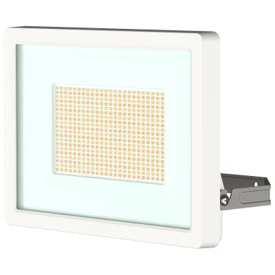 Theben LED-Strahler theLeda B100 dual WH 100W | 3000/4000K | IP65 | schwenkbar | Bewegungsmelder-Option | weiß