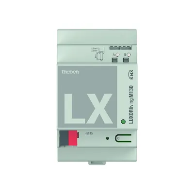 Theben Wetterzentrale LUXORliving M130 4800492 | für Wettersensor M100 | Jalousie- & Sonnenschutz | REG-Montage | IP20