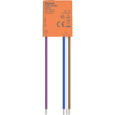 THEBEN Mini-Stromstoßschalter OKTO 540 BN 5400030 | 230V AC | 1A | ultrakompakt | leise | 0,2W Stand-by