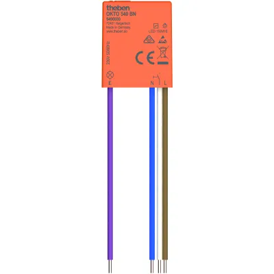 THEBEN Mini-Stromstoßschalter OKTO 540 BN 5400030 | 230V AC | 1A | ultrakompakt | leise | 0,2W Stand-by