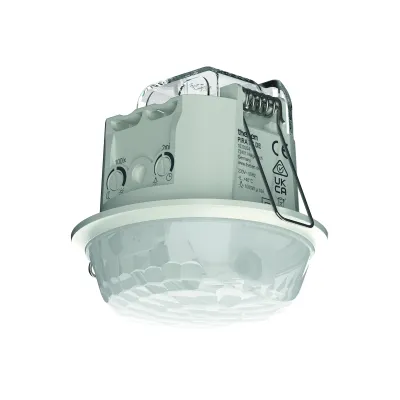 Theben Bewegungsmelder PIRA TC DE 1030204 | PIR Präsenzmelder Deckenmontage | 360° | 75m² | 230V | 1000W | IP21 | weiß