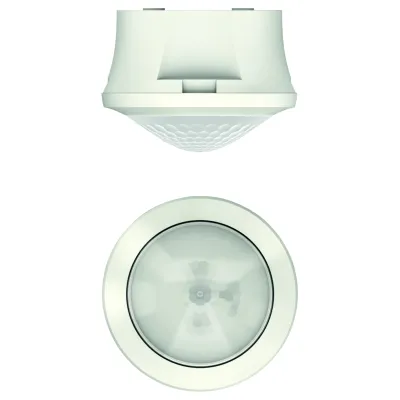 Theben Präsenzmelder theRonda S360-100 AP WH 2080550 | 360° Deckenmontage | IP54 | 230V AC | Passiv-Infrarot | weiß