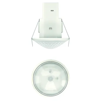 Theben Präsenzmelder theRonda S360-101 DE WH 2080565 | 360° Deckeneinbau | Passiv-Infrarot | IP40 | fernbedienbar | weiß