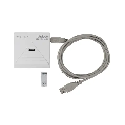 Theben OBELISK top2 PC-Programmierset | 9070409 | mit Speicherkarte & USB-Adapter | für Zeitschaltuhren | Grau