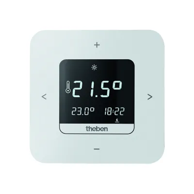 Theben Digital-Uhrenthermostat RAMSES 812 top3 8120200 | Wochenprogramm | App-Steuerung | 230V | PI-Regelung | weiß