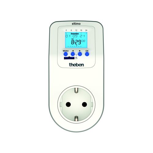 Bild: THEBEN theben-eltimo 020 top3 Steckdosenschaltuhr IP20 Wochen digi 230V 16A