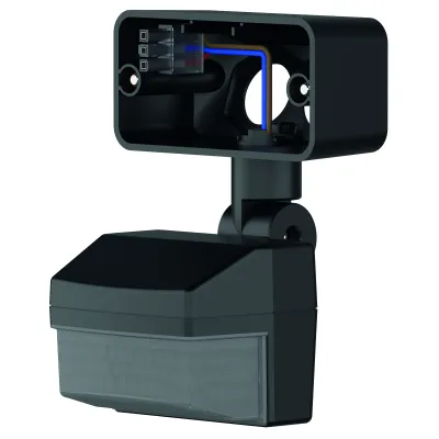 Theben Bewegungsmelder-Modul theLeda B Sensor BK 9080042 | 180° 12m | LED-Strahler Nachrüstung | IP65 | schwarz