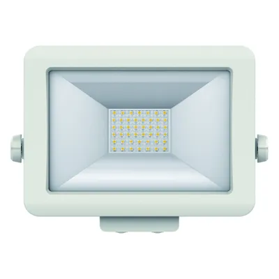 Theben LED-Strahler theLeda B30L WH 1020685 | Außenbereich 30W 2100lm 5000K IP65 | Wandmontage | Drehbar | Weiß