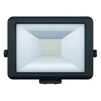 THEBEN LED-Strahler theLeda B50L BK 1020688 | Außenstrahler 50W 3500lm 5000K | IP65 | drehbar | Wandmontage | schwarz
