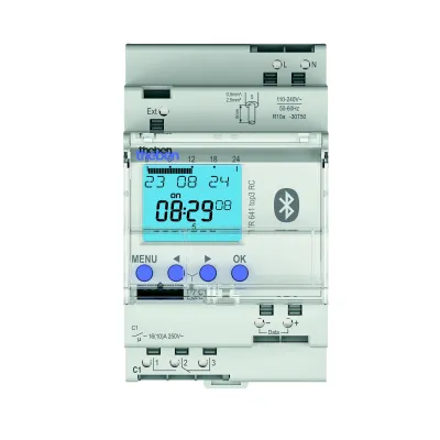 Theben Digitale Zeitschaltuhr TR 641 top3 BLE | Jahres- & Astroprogramm | DIN-Schiene | 1 Kanal | 16A