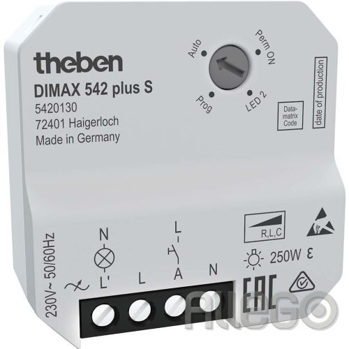 Bild: Theben UP-Universaldimmer f. ESL/230V LED-L DIMAX 542 plus S