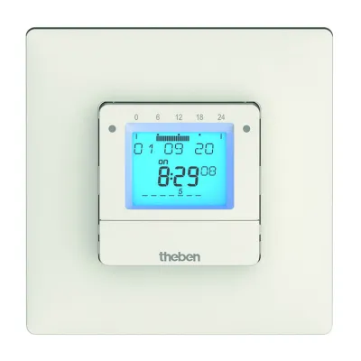 THEBEN Digitale Zeitschaltuhr TR 030 top3 UP 0300130 | 1 Kanal | Wochenprogramm | Bluetooth | Unterputz | 2300W | weiß