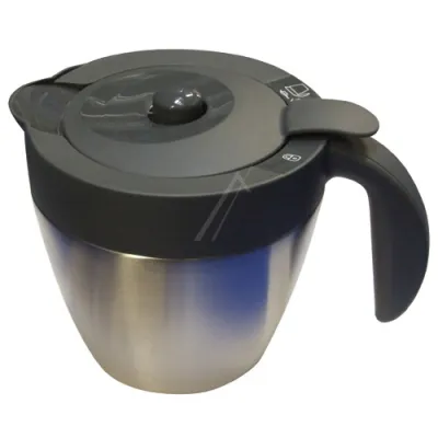 Thermokanne für Bosch Kaffeemaschine 00642300 Dunkelgrau-Edelstahl