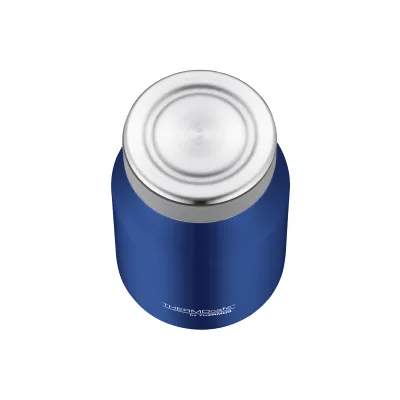 THERMOcafè Speisegefäß 500ml | Thermobehälter Essen | Edelstahl doppelwandig | auslaufsicher | Saphire Blue Matt