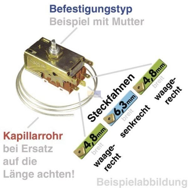Thermostat Danfoss 077B6738 Wie Gorenje 596279 Für Kühlschrank