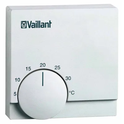 Vaillant Raumtemperaturregler VRK 121 | 300613 | Thermostat für Elektro-Speicherheizgeräte | Aufputz | weiß