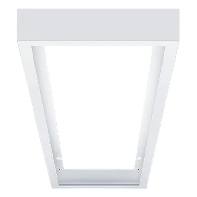 THORNeco Einbaurahmen TECO SURFACE MOUNT BOX 12X3 #96701911 | LED-Paneel Aufputzmontage | 1200x302x70mm | Stahl | weiß