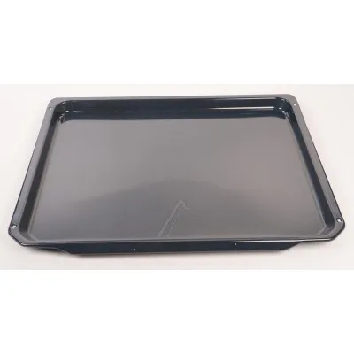 Tiefes Backblech für Ofen Beko Grundig Arçelik C00977590 schwarz, emailliert