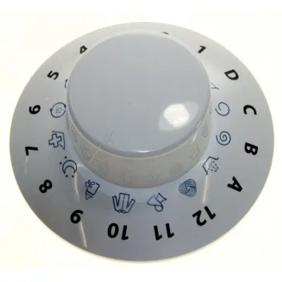 Timer-Drehknopf für Whirlpool Waschmaschine 482000030860 weiß