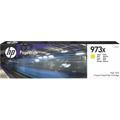 HP Tintenpatrone 973X F6T83AE | Druckerpatrone | original | hohe Reichweite | für PageWide Pro 452/477 | gelb