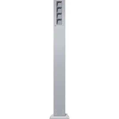 TK/alu Energiesäule mit 4 Leereinheiten H:1400mm