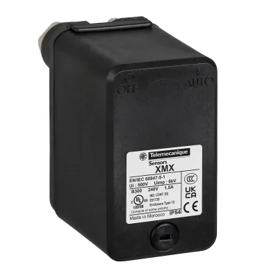 Telemecanique Sensors Druckschalter XMPA12B2242 | 12 bar | G 3/8" Buchse | 2 Öffner | IP54 | 1,3–12 bar