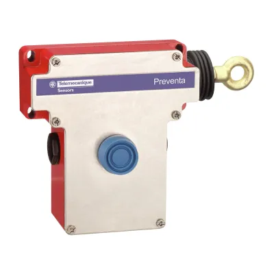 Telemecanique Sensors NOT-AUS-Seilzugschalter XY2CE1A250EX | Seilzug-Notschalter bis 70m | 1Ö+1S | ATEX | IP65 | rot