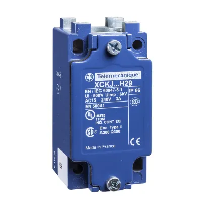 Telemechanique Sensors Hilfsschaltergehäuse ZCKJ9H29 | Metall Monoblock | IP65 | 2 Öffner | 40x44x77 mm
