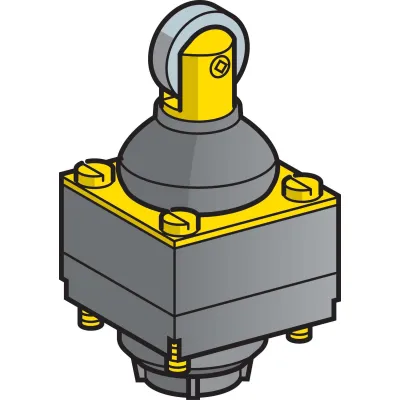 Telemecanique Sensors Antriebskopf ZCKD029 | Rollenstößel für Positionsschalter | Metall, linear, außen Dichtung
