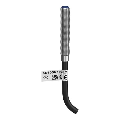 TMSS Germany Induktiver Näherungsschalter XS605R1PAL2 | M5 Miniatursensor | PNP | 1,5 mm Schaltabstand | Edelstahl