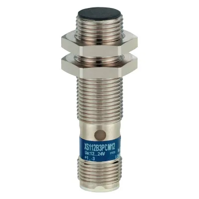 TMSS Germany Näherungsschalter XS112B3PCM12 | PNP | M12x48 mm | 4 mm | Metall | IP67 | bündig | 12–24 V
