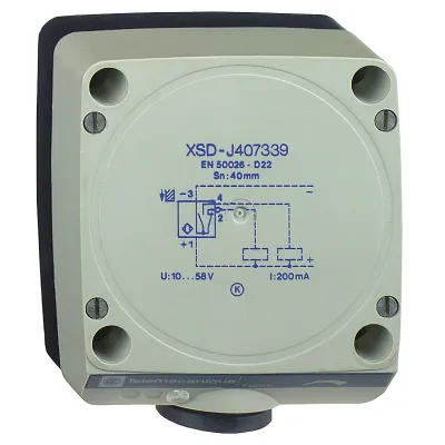 Telemechanique Sensors Näherungsschalter XSDH607339 | 12-48V DC | 60mm | PNP | Kunststoff | Schraubanschluss