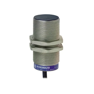 Telemechanique Induktiver Näherungsschalter XS630B1MAL5 | M30 | Sn 15mm | AC/DC 24–240V | NO | Metall | 5m Kabel