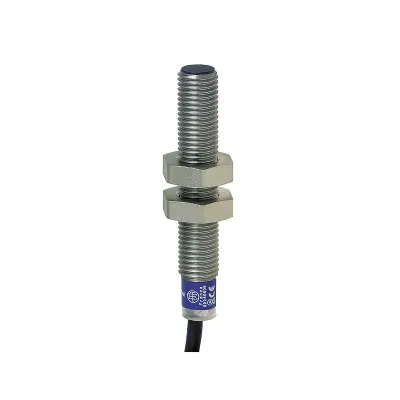 Telemechanique Sensors Induktiver Näherungsschalter XS1M08NC410 | M8 | 1,5mm | 12-24V DC | 2m Kabel | Metall