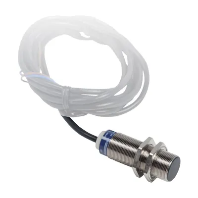 Telemechanique Sensors Induktiver Näherungsschalter XS508B1NAL2 | M8 x 33mm | Edelstahl | 1,5mm | NPN | IP67 | 2m Kabel